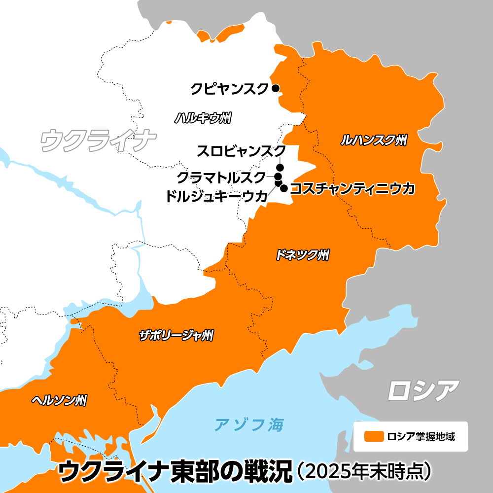 
<span>2026年、ウクライナ和平の駆け引きと戦況の展望――2027年まで戦争が続く可能性</span>
