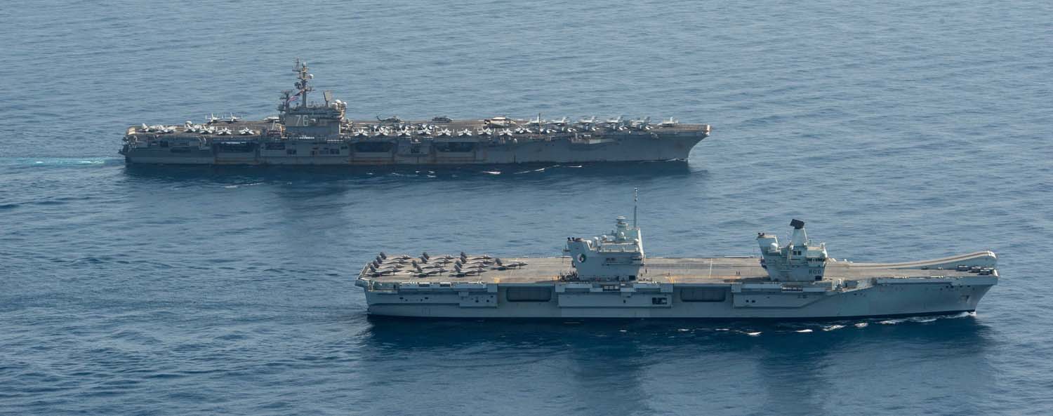 
<span>英空母打撃群のアジア派遣　注目点は「英米合同」</span>
