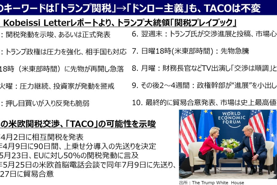 トランプ大統領の発言とアクション（1月14日～23日）：ベッセント「日本の債券市場に6シグマ」発言からの「レートチェック」で「消費税減税」はNGに？